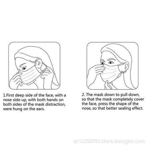 3 Ply Non Woven Medical Surgical Disposable Mask